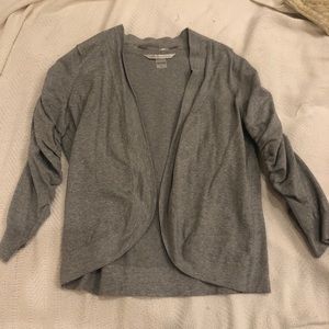 Gray cardigan